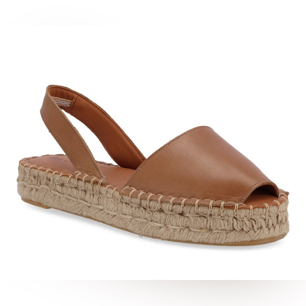 ALOHAS Tan Espadrille Platform Sandals
